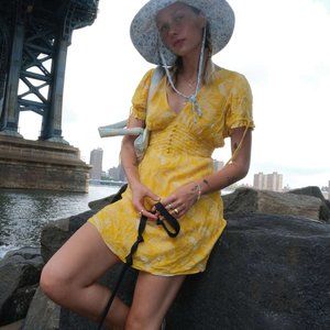Urban Outfitters Talia Minidress in Yellow